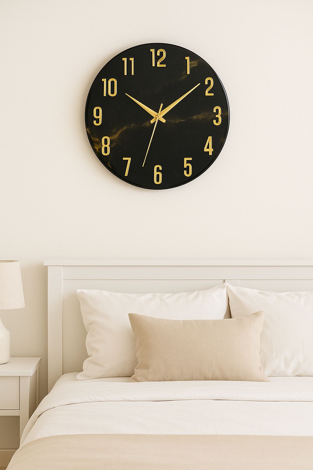 Eclipse Noir – Luxury Resin Wall Clock