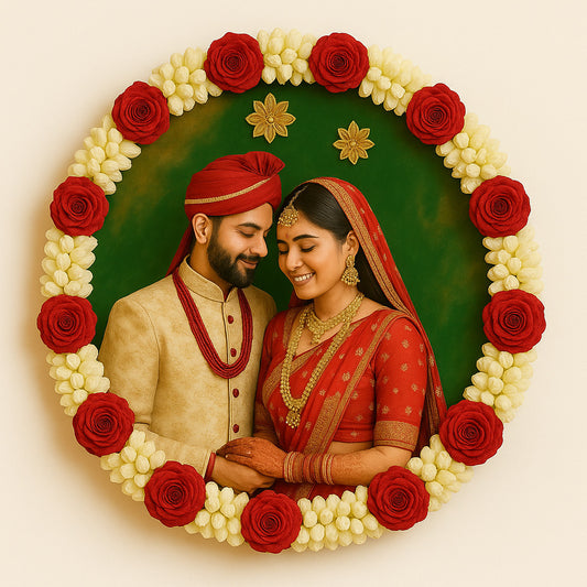 Eternal Bloom – Custom Resin Varmala Preservation Frame